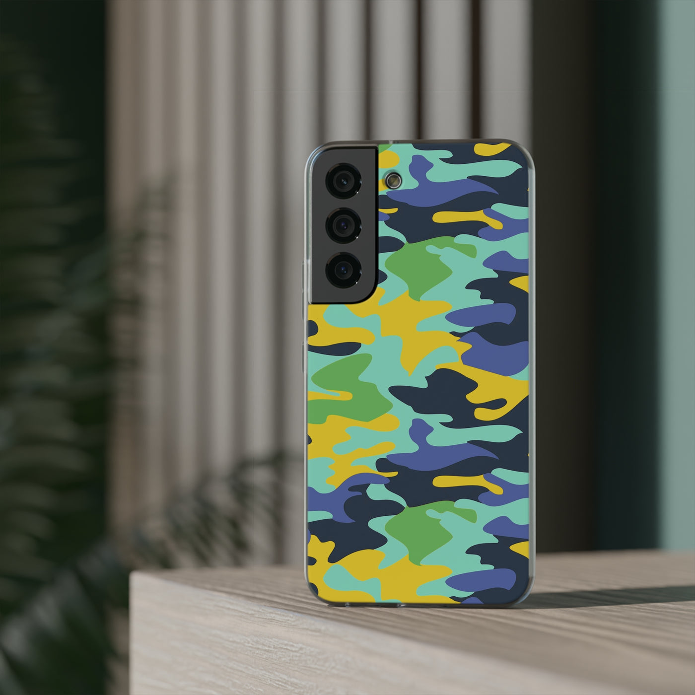 Cute Flexi Samsung Phone Cases, Late Spring Camouflage Galaxy S23 Phone Case, Samsung S22 Case, Samsung S21 Case, S20 Plus