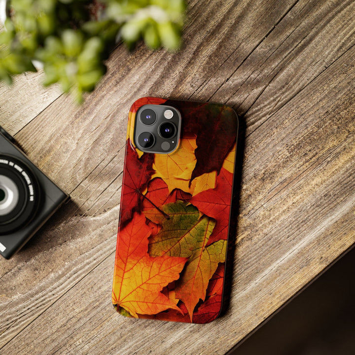 Slim Autumn Fall Leaves Gift Cute Phone Cases for Iphone 16 | iPhone 15 Case | iPhone 15 Pro Max Case, Iphone 14, Iphone 14 Pro Max, Iphone 13, Slim Mom Dad Gift - Studio40ParkLane