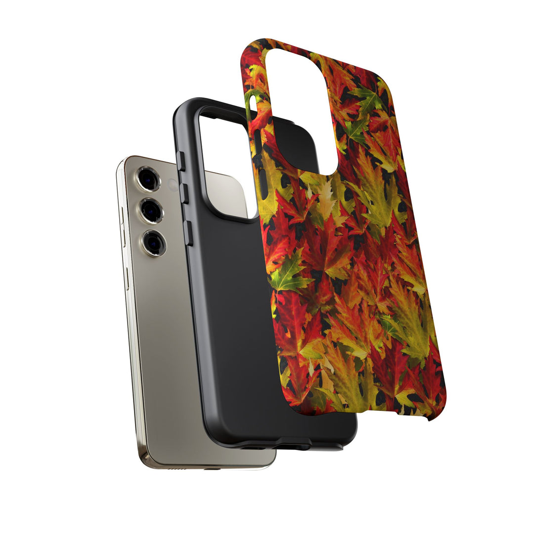 Fall Leaves Impact Resistant, Cute Phone Cases for Samsung S24, S23, S22, S21, IPhone 15 pro Iphone 14 pro Iphone 13 IPhone 12 Iphone 11 - Studio40ParkLane
