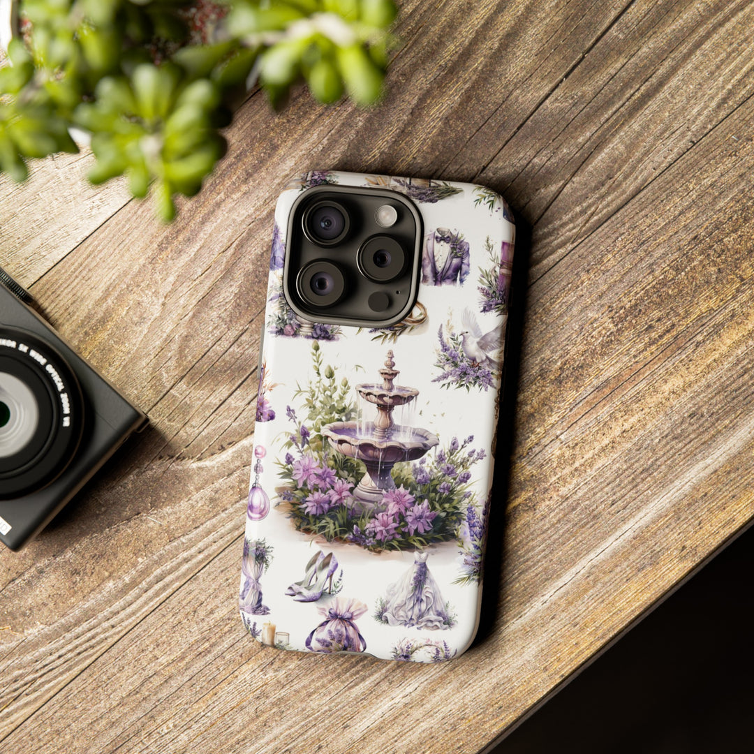 Impact Resistant, Lavender Wedding, Cute Phone Cases for Samsung S24, S23, S22, S21, IPhone 15 pro Iphone 14 pro Iphone 13 IPhone 12 Iphone 11 - Studio40ParkLane
