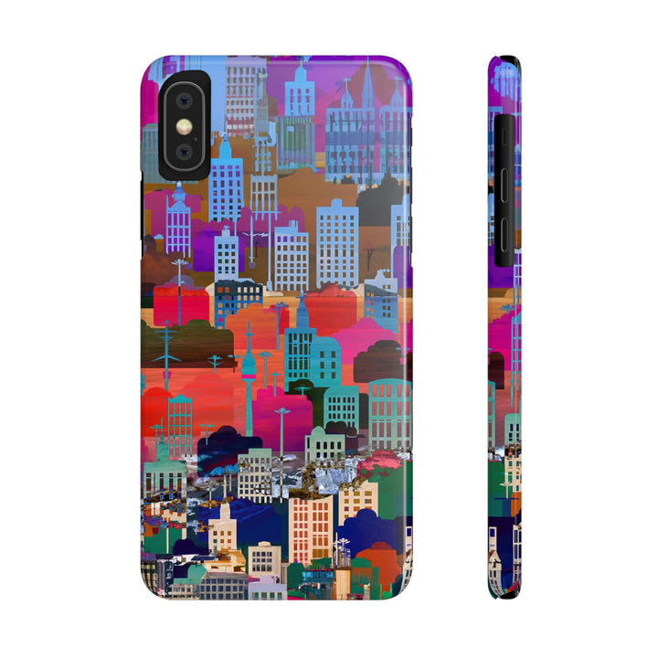 Slim Cute Phone Cases for Iphone - | iPhone 15 Case | iPhone 15 Pro Max Case, Iphone 14 Case, Iphone 14 Pro Max, Iphone 13, Summer Big City - Studio40ParkLane