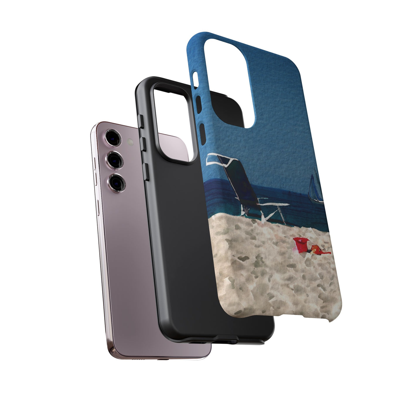 Cute Samsung Case | Cool Iphone Case | Summer Blue Beach Chair, Samsung S24, S23, S22, S21, IPhone 15 Case | Iphone 14 Case, Iphone 13 Case