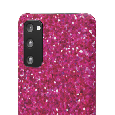 Snap Non-Glitter Muted Pink Play on "Faux" Glitter Effect Cute Phone Cases for Samsung and Iphone, 16, 15, 14, S24, S23, S22, S21, S20, Plus and Ultra