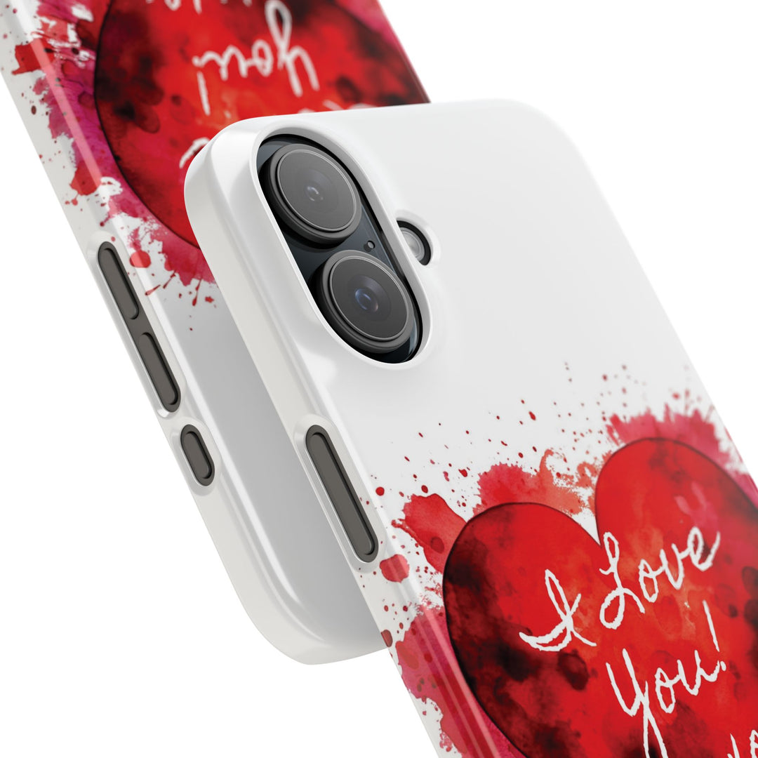 Slim Custom Personalized Valentine Love Gift for Her Cute Phone Cases for Iphone 16 Pro Max | iPhone 15 Case | iPhone 15 Pro Max Case, Iphone 14, 13, 12, 11, 10, 8, 7 - Studio40ParkLane