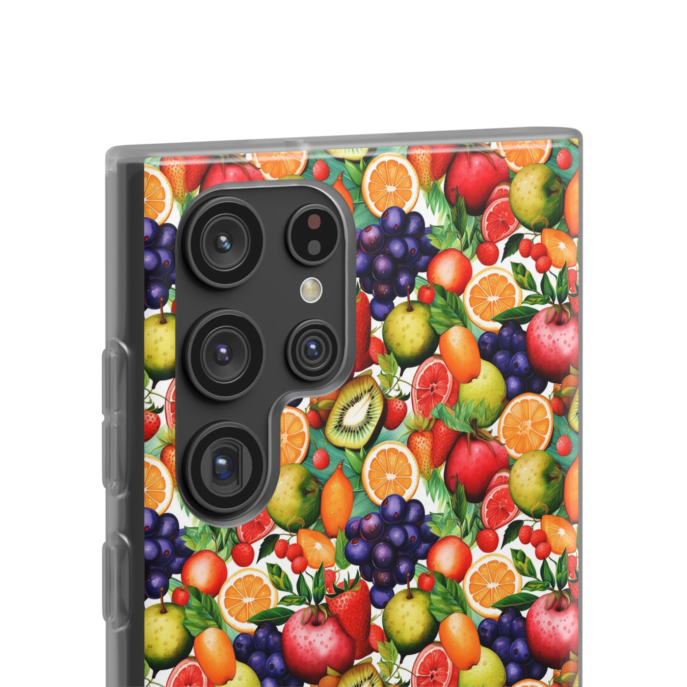 Cute Flexi Phone Cases, Summer Fruit Mix, Compatible with Samsung Galaxy S23, Samsung S22, Samsung S21, Samsung S20, Galaxy S20 Ultra