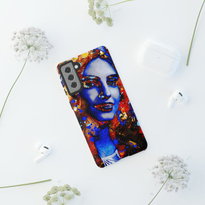 Cute Samsung Phone Case | Aesthetic Samsung Phone Case | Galaxy S23, S22, S21, S20 | Marble Splash Face, Protective Phone Case