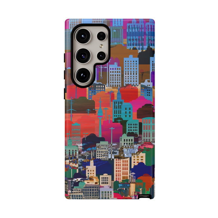 Cute Samsung Case | Cool Iphone Case | Summer City Skyline, Samsung S24, S23, S22, S21, IPhone 15 Case | Iphone 14 Case, Iphone 13 Case - Studio40ParkLane