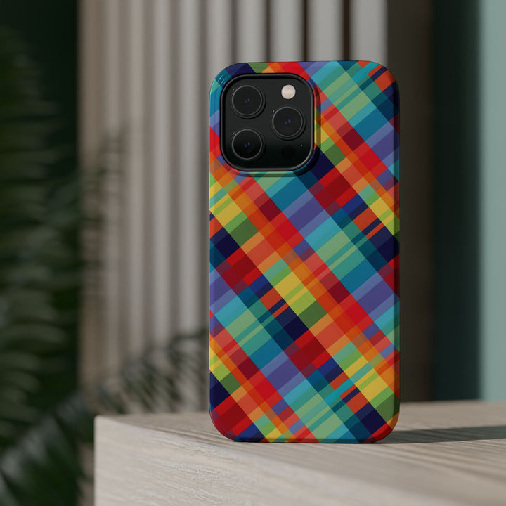 Checkered Plaid Magsafe Gift for Her Cute Phone Case for Iphone, | iPhone 16 | iPhone 15 Pro Max, Iphone 14 Pro Max, 13 12 11 10 9 8 7 - Studio40ParkLane