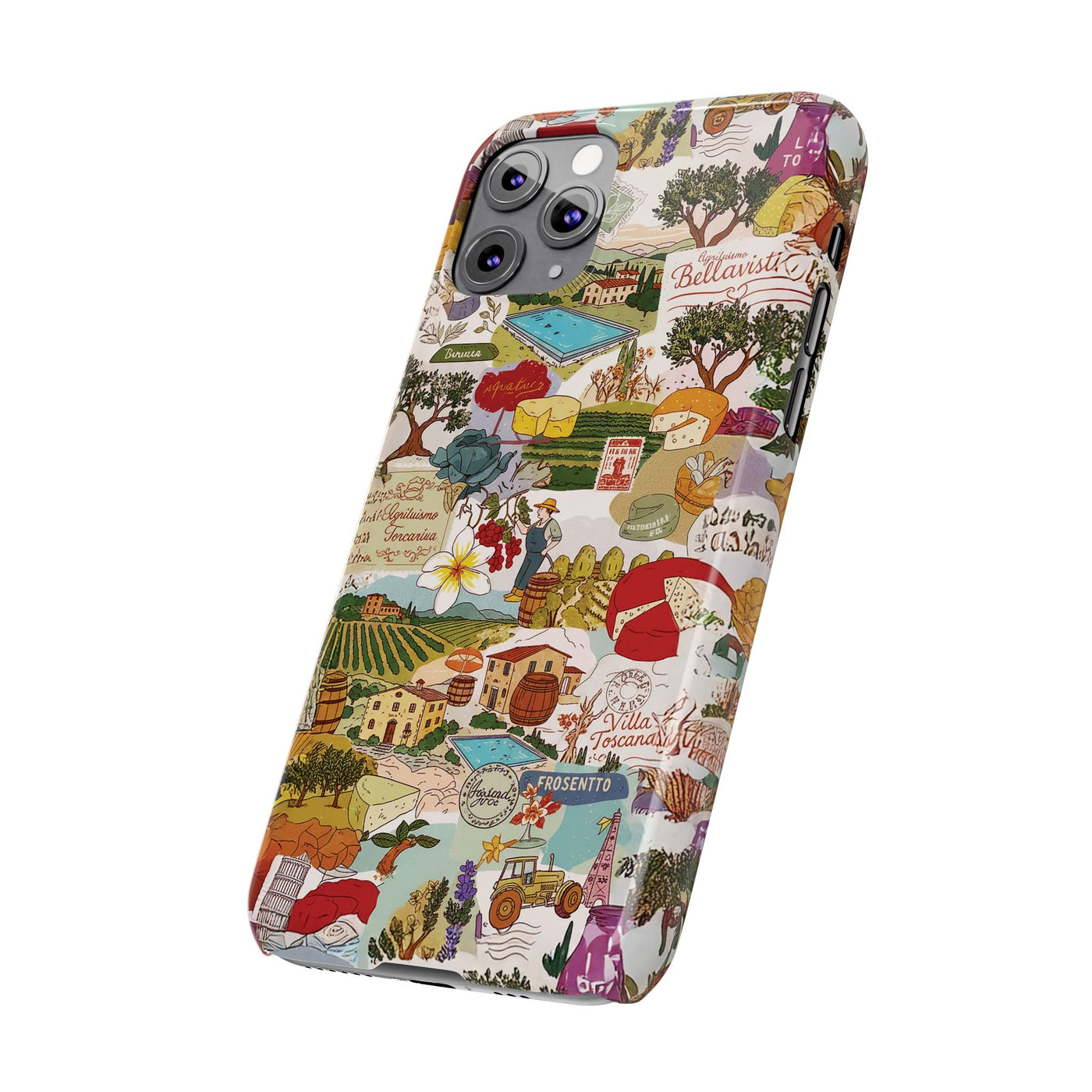 Slim Italy Tuscany Coquette Collage Cute Phone Case for Iphone 17 - | iPhone 16 Pro Max Case | iPhone 15 Case Iphone 14 13 12 11 10 9 8 7 - Studio40ParkLane