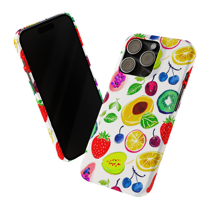 Slim Cute Phone Cases for Iphone | iPhone 15 Case | iPhone 15 Pro Max Case, Iphone 14, Iphone 14 Pro Max, Iphone 13, Summer Fruit Mix - Studio40ParkLane
