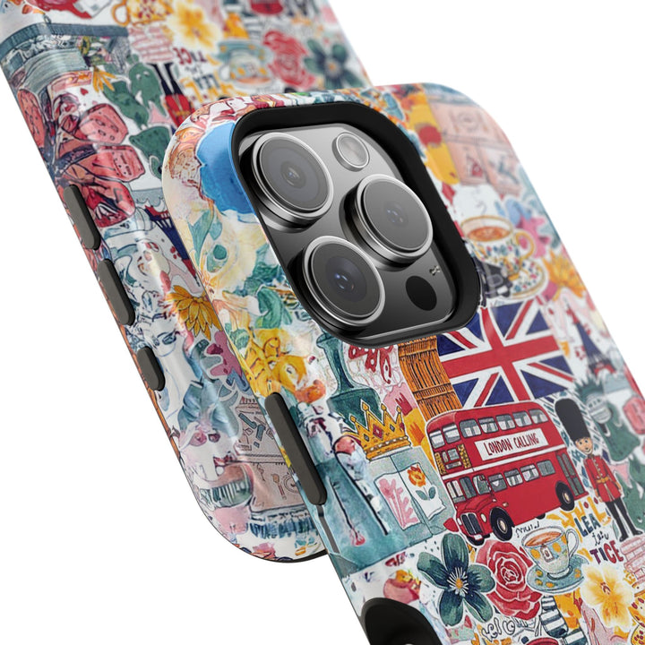 London England Coquette Collage Tough Magsafe Cute Phone Cases for Iphone | iPhone 17 Pro Max Case, Iphone 16, Iphone 15 14 13 12 11 10 9 - Studio40ParkLane
