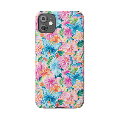 Slim Butterflies Flowers Gift for Her Cute Phone Cases for Iphone 16 Pro Max | iPhone 15 Case | iPhone 15 Pro Max Case, Iphone 14, 13, 12, 11, 10, 8, 7