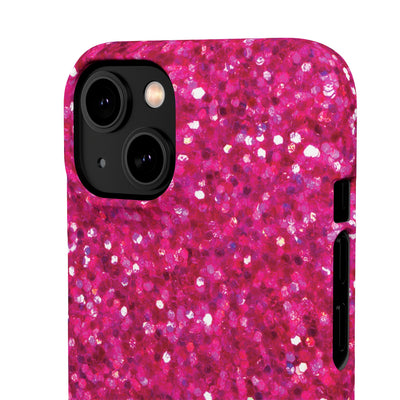 Snap Non-Glitter Muted Pink Play on "Faux" Glitter Effect Cute Phone Cases for Samsung and Iphone, 16, 15, 14, S24, S23, S22, S21, S20, Plus and Ultra