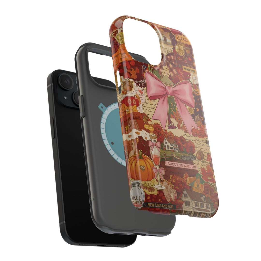 New England Fall Coquette Collage Tough Magsafe Cute Phone Cases for Iphone | iPhone 15 Pro Max Case, Iphone 14, Iphone 14 13 12 11 10 9 8 7 - Studio40ParkLane