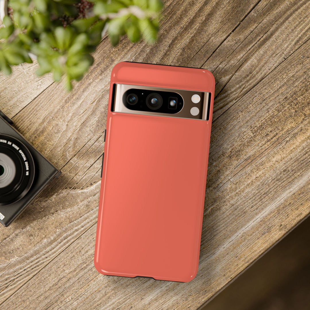 Premium Tough Coral Pink Orange Gift for Her Cute Phone Cases for Samsung S25 S24, S23, S22, S21, Iphone, 16, 15, 14, 13 Pro Max Ultra - Studio40ParkLane