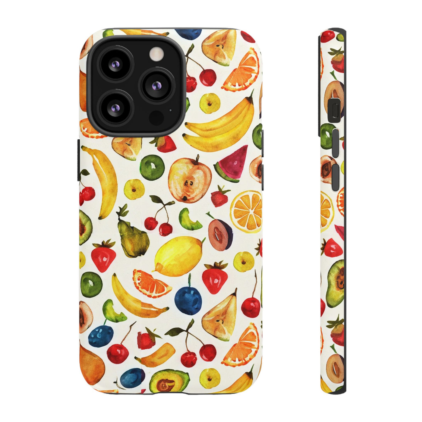 Impact Resistant, Mixed Fruits, Cute Phone Cases for Samsung S24, S23, S22, S21, IPhone 15 pro Iphone 14 pro Iphone 13 IPhone 12 Iphone 11