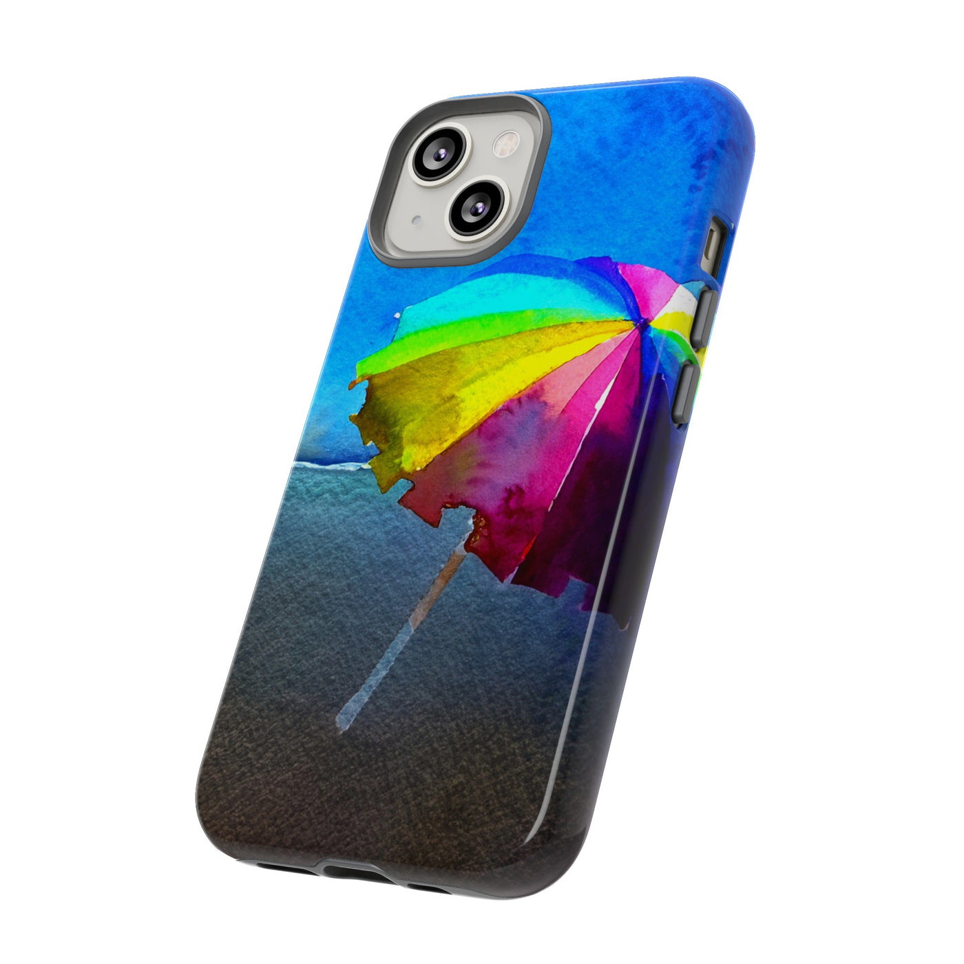 Cute Samsung Case | Cool Iphone Case | Summer Colorful Beach Parasol, Samsung S24, S23, S22, S21, IPhone 15 Case | Iphone 14 Case, Iphone 13 Case