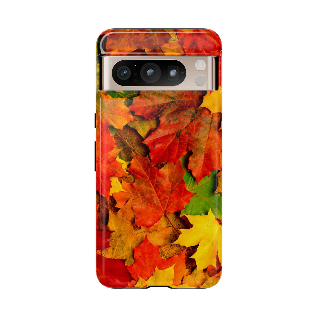 Fall Leaves Impact Resistant, Cute Phone Cases for Samsung S24, S23, S22, S21, IPhone 15 pro Iphone 14 pro Iphone 13 IPhone 12 Iphone 11 - Studio40ParkLane