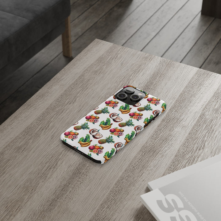 Slim Cute Phone Cases for Iphone - | iPhone 15 Case | iPhone 15 Pro Max Case, Iphone 14 Case, Iphone 14 Pro Max, Iphone 13, Tropical Summer Fruit - Studio40ParkLane