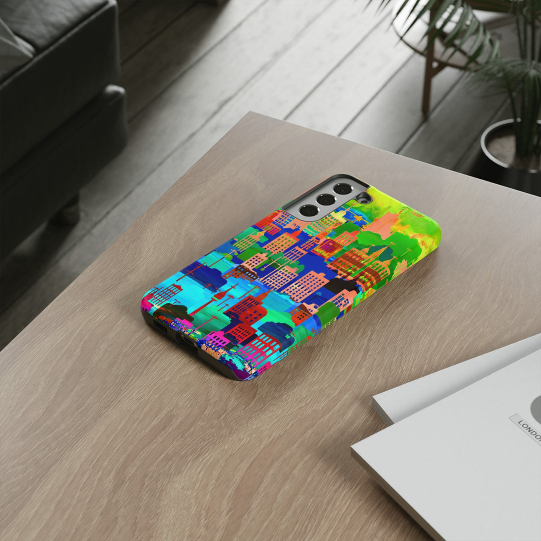 Cute Samsung Case | Cool Iphone Case | Summer City Skyline, Samsung S24, S23, S22, S21, IPhone 15 Case | Iphone 14 Case, Iphone 13 Case - Studio40ParkLane