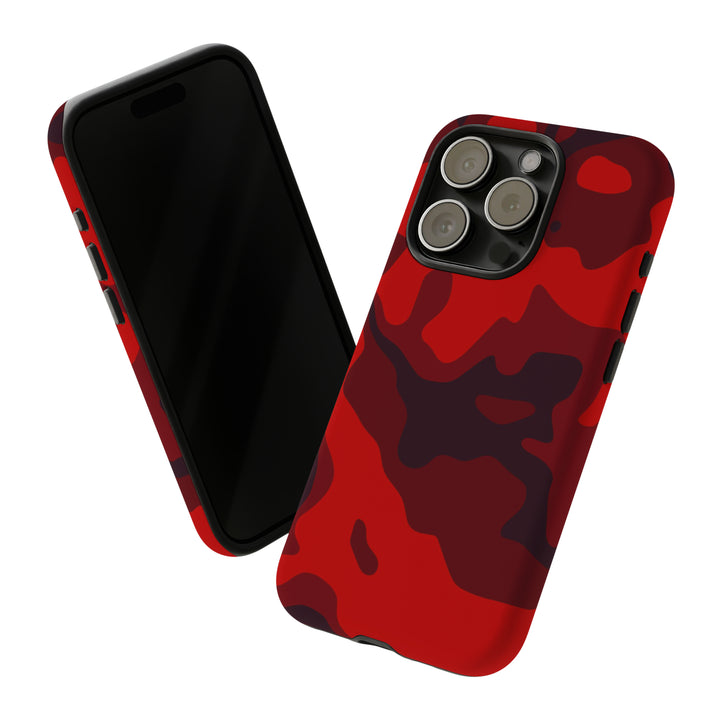 Cute IPhone Case | iPhone 15 Case | iPhone 15 Pro Max Case, Iphone 14 Case, Iphone 14 Pro Max Case IPhone Case for Art Lovers - Red Camo - Studio40ParkLane