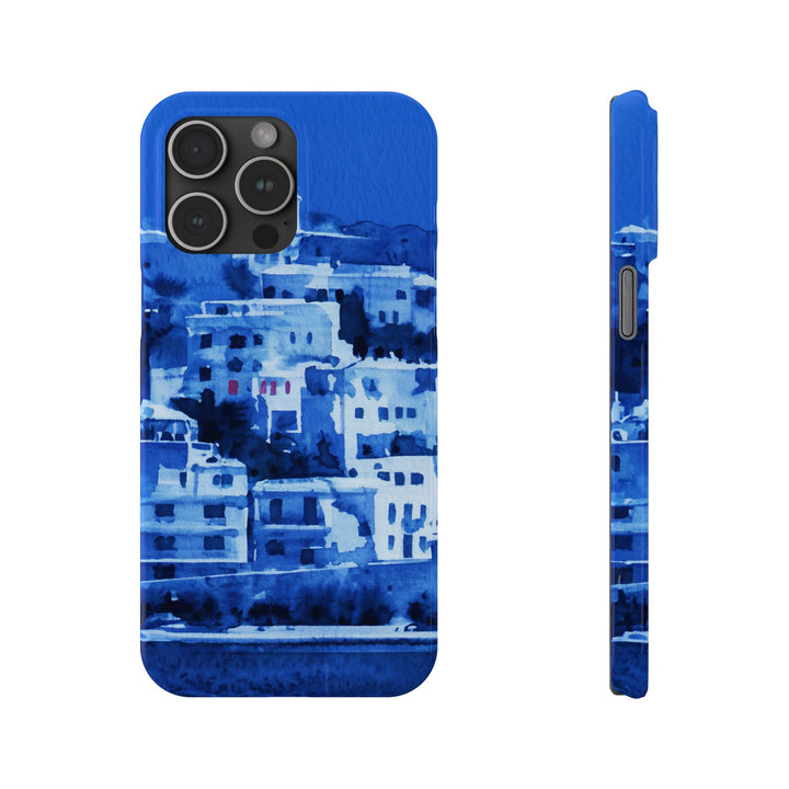 Slim Cute Phone Cases for Iphone | iPhone 15 Case | iPhone 15 Pro Max Case, Iphone 14, Iphone 14 Pro Max, Iphone 13, Greek Island Blue - Studio40ParkLane