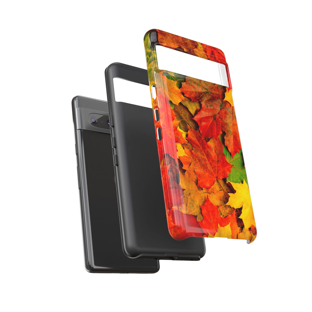 Fall Leaves Impact Resistant, Cute Phone Cases for Samsung S24, S23, S22, S21, IPhone 15 pro Iphone 14 pro Iphone 13 IPhone 12 Iphone 11 - Studio40ParkLane