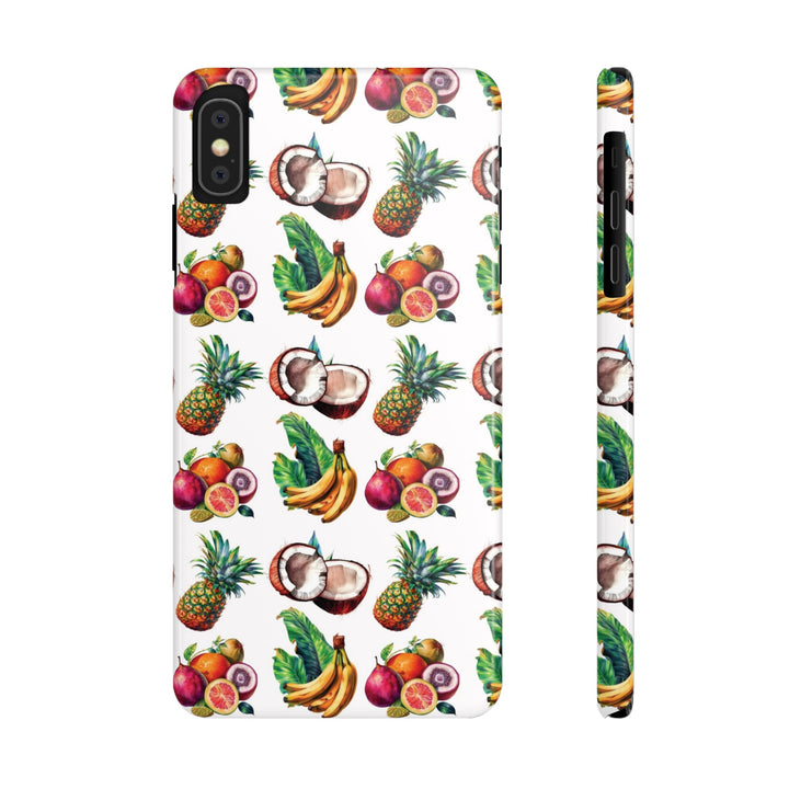 Slim Cute Phone Cases for Iphone - | iPhone 15 Case | iPhone 15 Pro Max Case, Iphone 14 Case, Iphone 14 Pro Max, Iphone 13, Tropical Summer Fruit - Studio40ParkLane