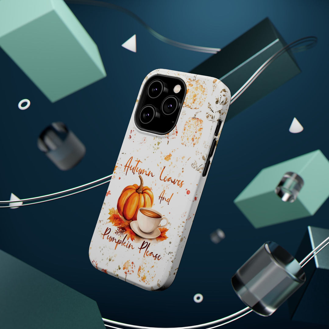 Fall Leaves Pumpkins Tough Magsafe Cute Phone Cases for Iphone | iPhone 15 Case | iPhone 15 Pro Max Case, Iphone 14, Iphone 14 13 12 11 10 9 8 7 - Studio40ParkLane