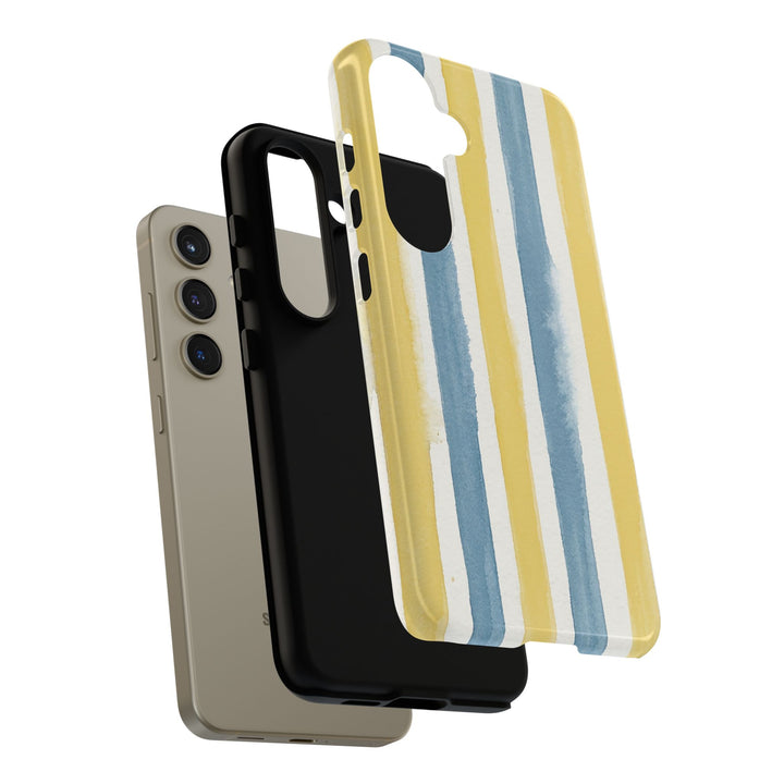 Tough Cute Yellow Stripes Phone Case, for IPhone 17 Pro Max | Iphone 17 Air, Iphone 16, IPhone 15, 14 13 12, Samsung Galaxy S26, S25, S24, S23 - Studio40ParkLane