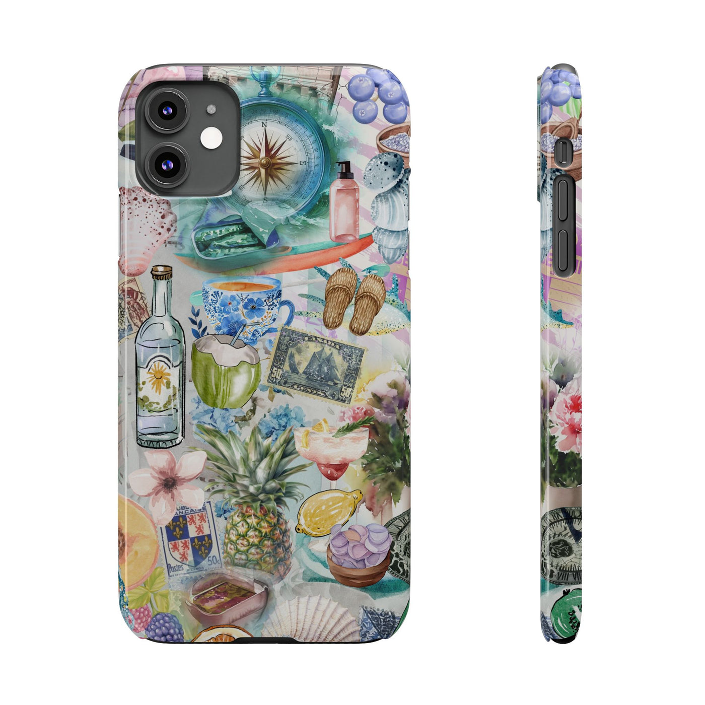 Travel Coquette Collage Slim Cute Phone Cases for Iphone  | iPhone 15 Case | iPhone 15 Pro Max Case, Iphone 14, Iphone 14 Pro Max, Iphone 13