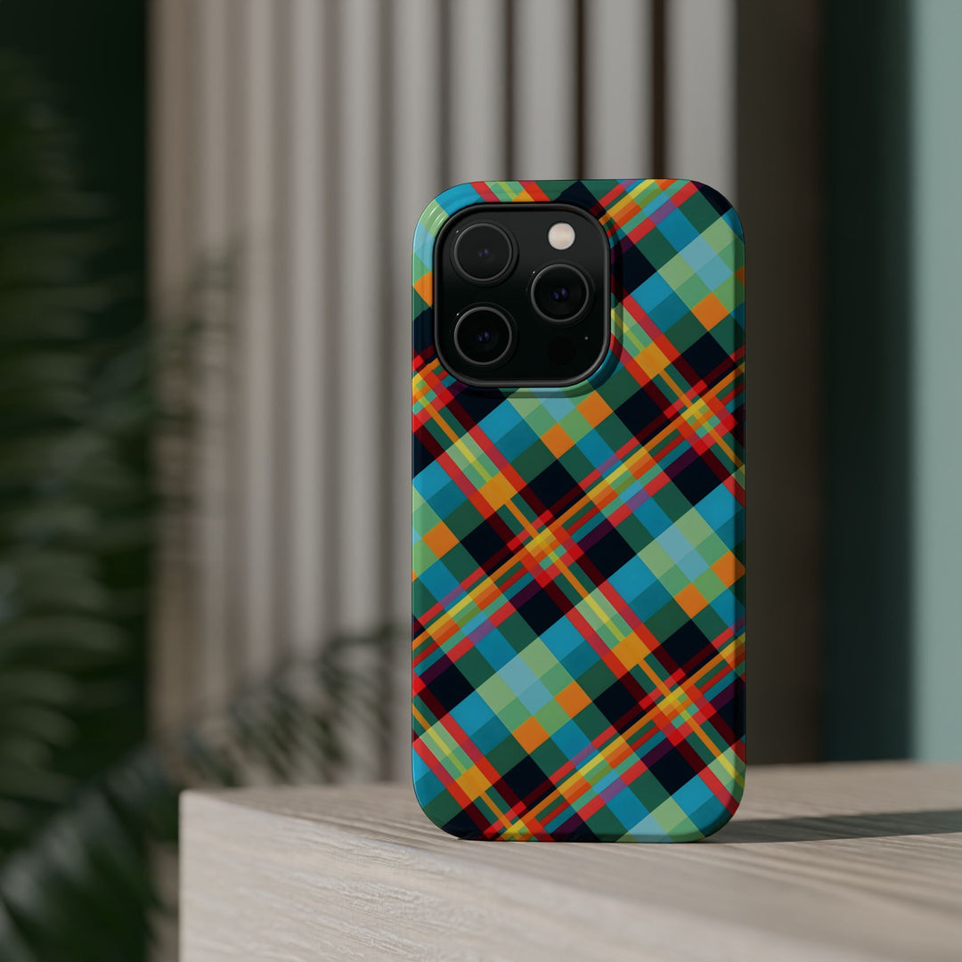 Checkered Plaid Magsafe Gift for Her Cute Phone Case for Iphone, | iPhone 16 | iPhone 15 Pro Max, Iphone 14 Pro Max, 13 12 11 10 9 8 7 - Studio40ParkLane