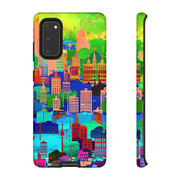 Cute Samsung Case | Cool Iphone Case | Summer City Skyline, Samsung S24, S23, S22, S21, IPhone 15 Case | Iphone 14 Case, Iphone 13 Case - Studio40ParkLane