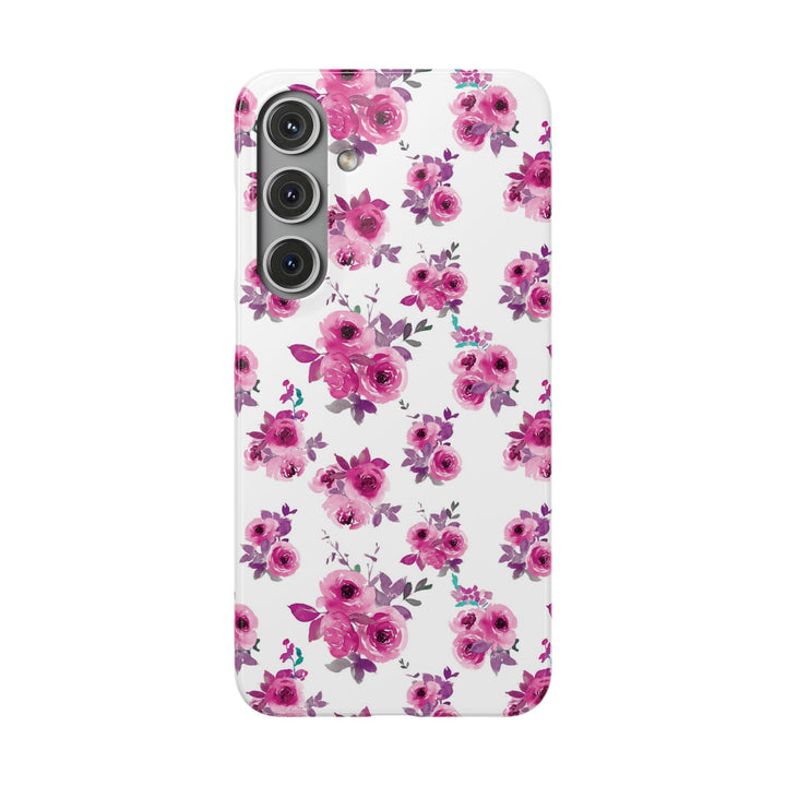 Sleek Snap Flowers Gift for Her Cute Phone Case for iPhone 16 15 14 13 12 11 X Xs Max Xr Pro Plus Samsung Galaxy S24 S23 S22 S21 S20 Ultra