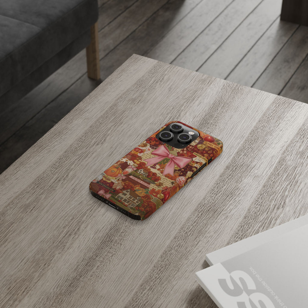 New England fall Coquette Collage Cute Phone Case for Iphone 16 - | iPhone 15 Pro Max Case | iPhone 14 Case Iphone 13 12 11 10 9 8 7 X XS - Studio40ParkLane