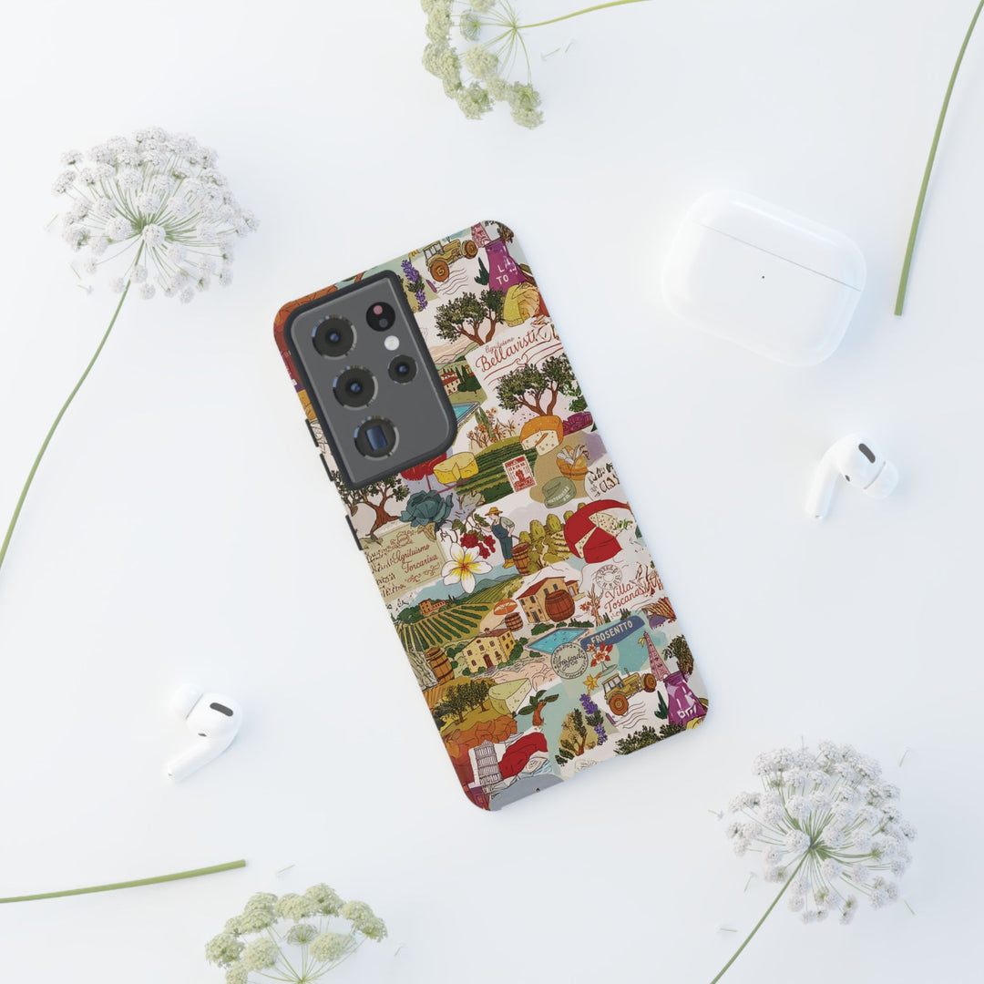 Italy Tuscany Coquette Collage Tough Premium Phone Case - For iPhone 17 Pro Max iPhone 16 Pro iPhone 15 Iphone 14 Plus 13 Pro 12 11 10 XR - Studio40ParkLane