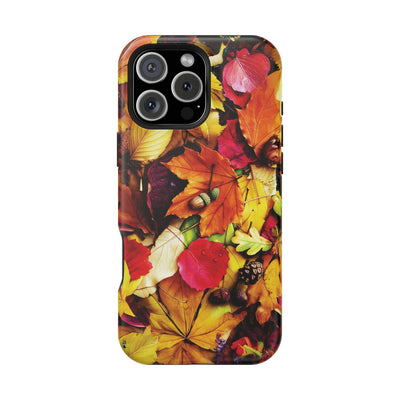 Aesthetic Tough Magsafe Fall Leaves Foliage Phone Case - For iPhone 17 Pro Max iPhone 16 Pro iPhone 15 Iphone 14 Plus 13 Pro 12 11 10 - Studio40ParkLane
