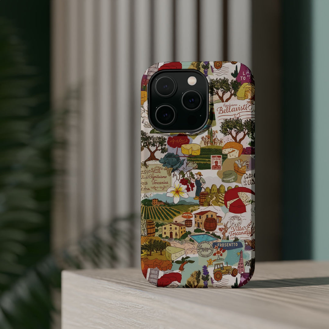 Italy Tuscany Coquette Collage Tough Magsafe Cute Phone Cases for Iphone | iPhone 17 Pro Max Case, Iphone 16, Iphone 15 14 13 12 11 10 9 - Studio40ParkLane