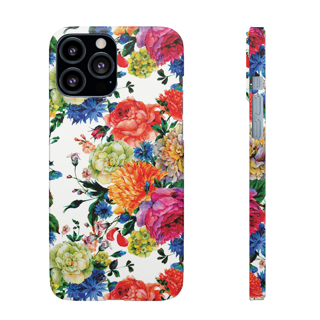 Sleek Snap Colorful Flowers Cute Phone Case for iPhone 16 15 14 13 12 11 X Xs Max Xr Pro Plus Samsung Galaxy S24 S23 S22 S21 S20 Note Ultra