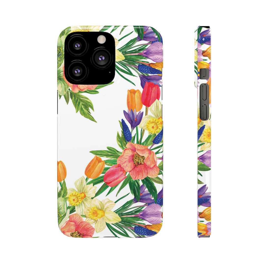 Sleek Snap Spring Summer Flowers Cute Phone Case for iPhone 16 15 14 13 12 11 X Xs Max Xr Pro Plus Samsung Galaxy S24 S23 S22 S21 S20 Ultra