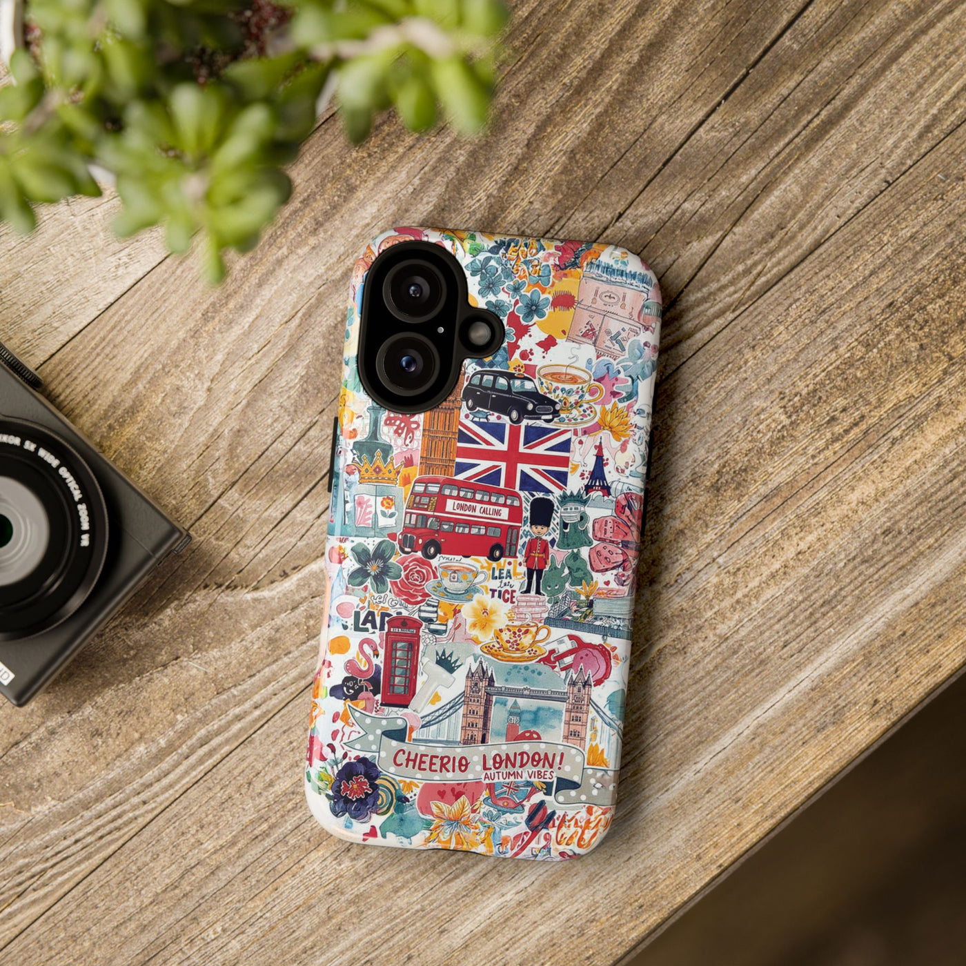 London England Coquette Collage Tough Premium Phone Case - For iPhone 17 Pro Max iPhone 16 Pro iPhone 15 Iphone 14 Plus 13 Pro 12 11 10 XR - Studio40ParkLane