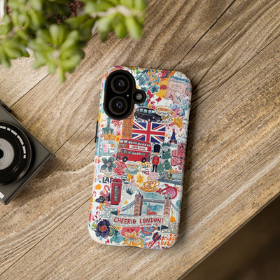London England Coquette Collage Tough Premium Phone Case - For iPhone 17 Pro Max iPhone 16 Pro iPhone 15 Iphone 14 Plus 13 Pro 12 11 10 XR - Studio40ParkLane
