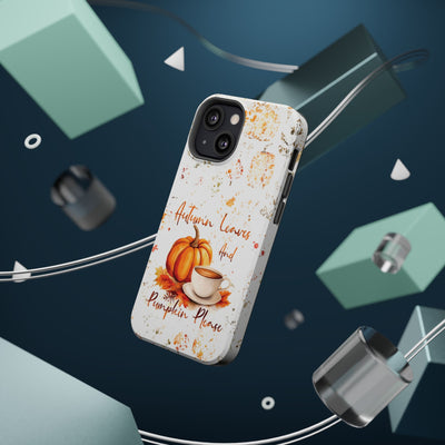 Fall Leaves Pumpkins Tough Magsafe Cute Phone Cases for Iphone | iPhone 15 Case | iPhone 15 Pro Max Case, Iphone 14, Iphone 14 13 12 11 10 9 8 7 - Studio40ParkLane