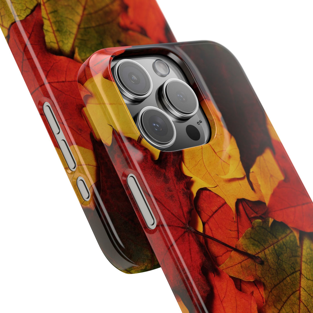 Slim Autumn Fall Leaves Gift Cute Phone Cases for Iphone 16 | iPhone 15 Case | iPhone 15 Pro Max Case, Iphone 14, Iphone 14 Pro Max, Iphone 13, Slim Mom Dad Gift - Studio40ParkLane