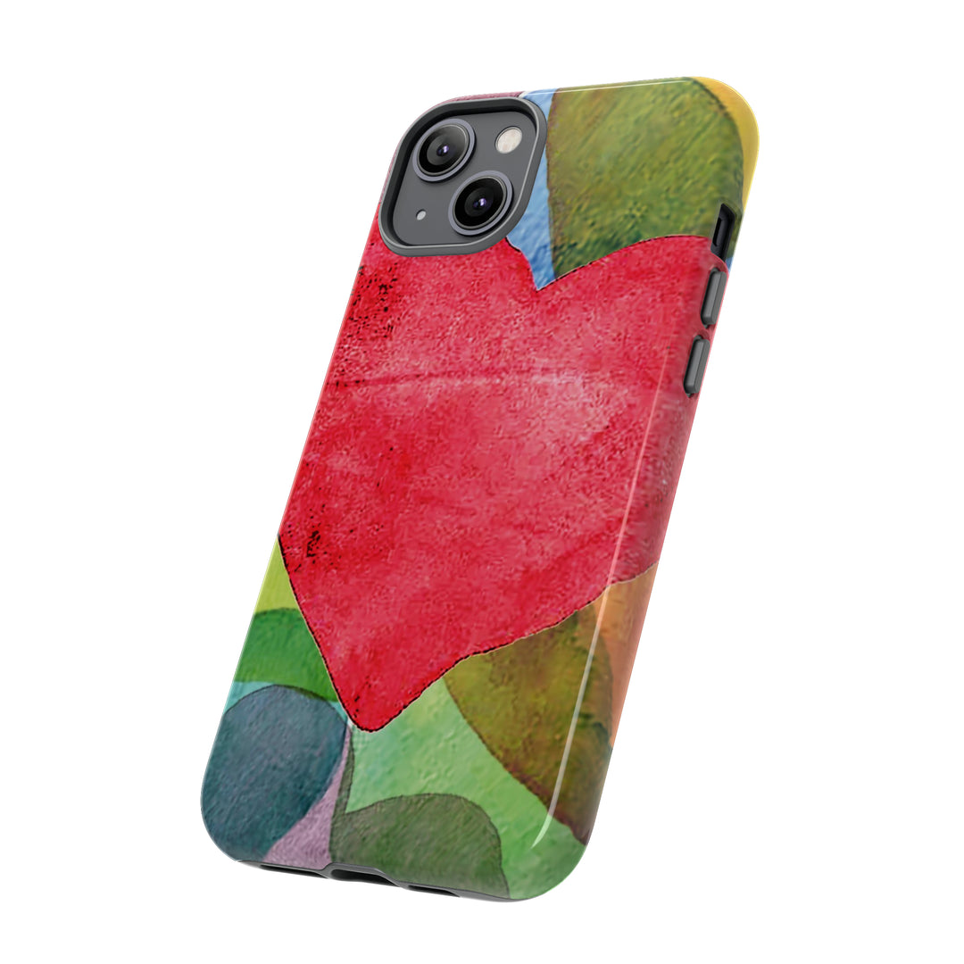 Cute IPhone Case | iPhone 15 Case | iPhone 15 Pro Max Case, Iphone 14 Case, Iphone 14 Pro Max Case IPhone Case for Art Lovers, Red Heart - Studio40ParkLane