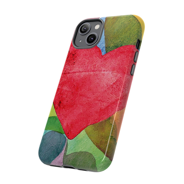 Cute IPhone Case | iPhone 15 Case | iPhone 15 Pro Max Case, Iphone 14 Case, Iphone 14 Pro Max Case IPhone Case for Art Lovers, Red Heart - Studio40ParkLane