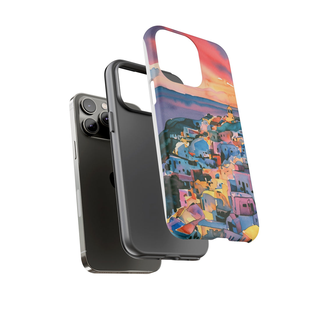 Impact Resistant, Greek Sunset, Cute Phone Cases for Samsung S24, S23, S22, S21, IPhone 15 pro Iphone 14 pro Iphone 13 IPhone 12 Iphone 11 - Studio40ParkLane