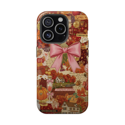 New England Fall Coquette Collage Tough Magsafe Cute Phone Cases for Iphone | iPhone 15 Pro Max Case, Iphone 14, Iphone 14 13 12 11 10 9 8 7 - Studio40ParkLane