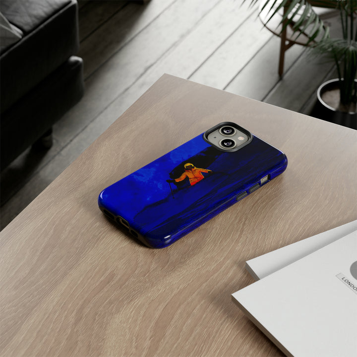 Cute IPhone Case | iPhone 15 Case | iPhone 15 Pro Max Case, Iphone 14 Case, Iphone 14 Pro Max Case IPhone Case for Art Lovers, Skier Mountain Night - Studio40ParkLane