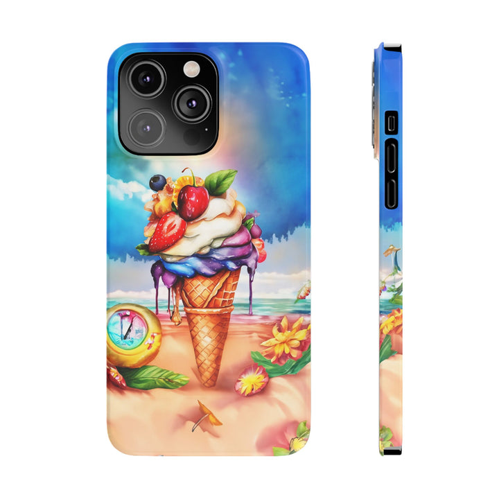 Slim Summer Ice Cream Cone Slim Cute Phone Cases for Iphone | iPhone 15 Case | iPhone 15 Pro Max Case, Iphone 14, Iphone 14 Pro Max, Iphone 13 - Studio40ParkLane